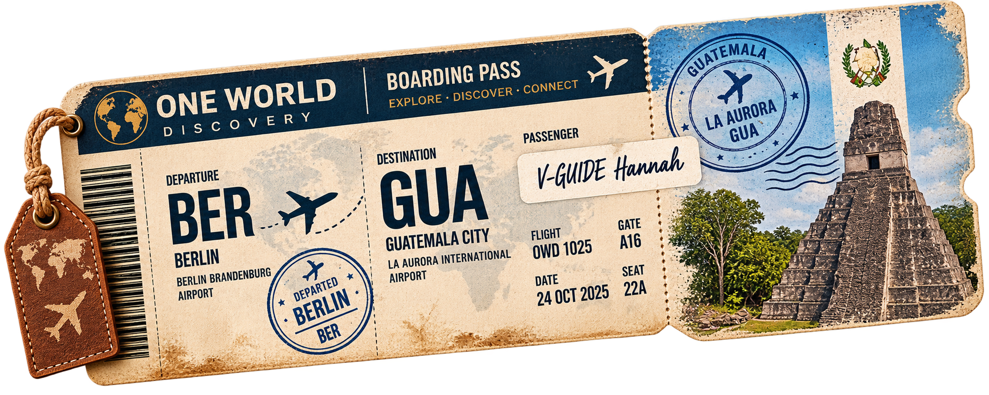 Guatemala travel ticket
