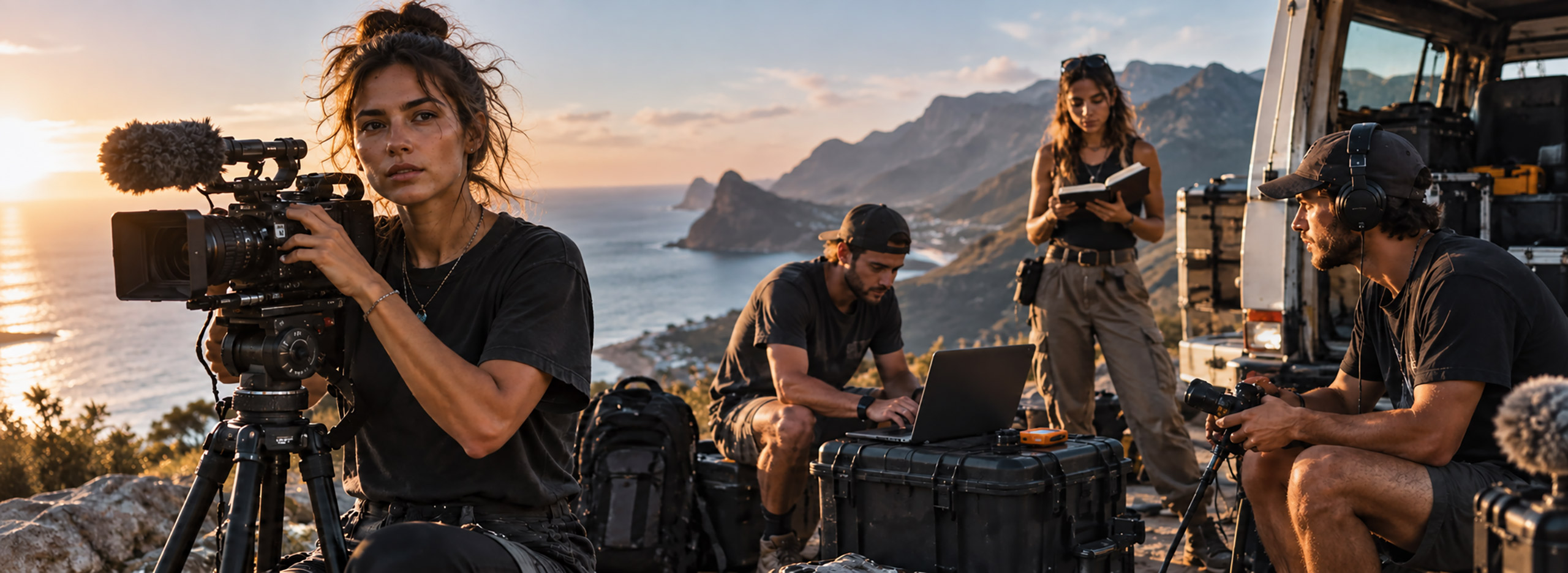 ONE WORLD DISCOVERY production team at work