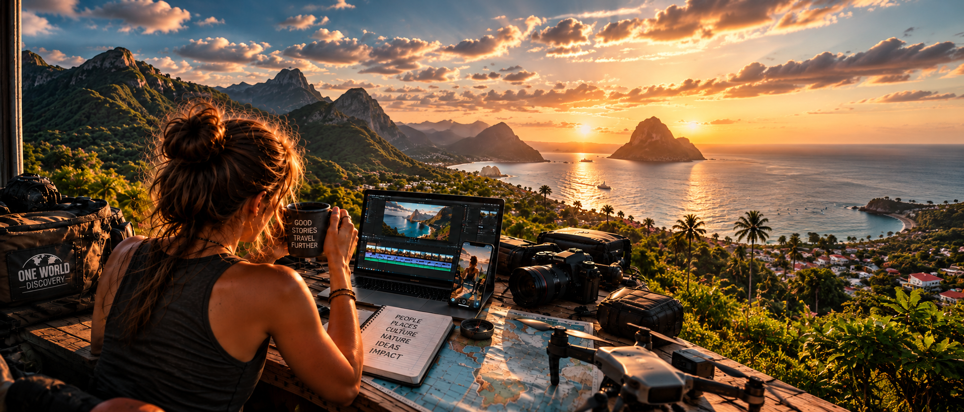 ONE WORLD DISCOVERY cross-media travel storytelling